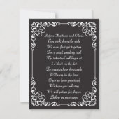 華美なヴィンテージのリハーサルの夕食の詩の招待 招待状 (正面)