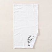 華美なヴィンテージの蜂 バスタオルセット (ハンドタオル)