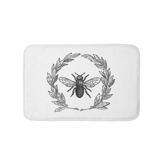 華美なヴィンテージの蜂 バスマット (正面)