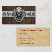華美なヴィンテージのdoorknocker #1Dの一般目的 名刺 (正面/裏面)