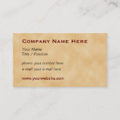 華美なヴィンテージのdoorknocker #1Dの一般目的 名刺 (裏面)