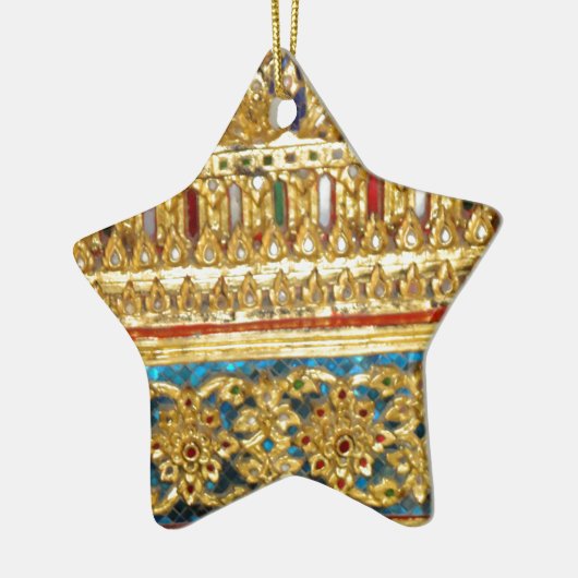 華美な手はタイの製陶術を制作しました セラミックオーナメント (左)