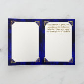 華美な真鍮フレーム(パーソナライズな写真カード) カード (内部)