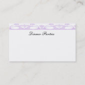 華美な紫色の名刺 名刺 (正面)