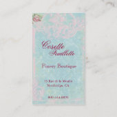 華美な装飾品およびFripperyの名刺 名刺 (裏面)