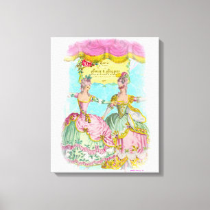 華美な装飾品およびFrippery少しMarieのダンスのポートレート キャンバスプリント