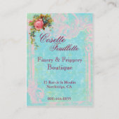 華美な装飾品及びFRIPPERYのブティックの名刺 名刺 (裏面)