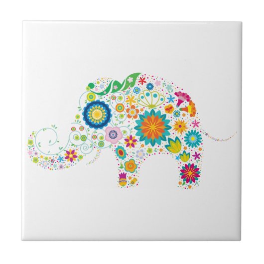 華美な象 タイル (正面)