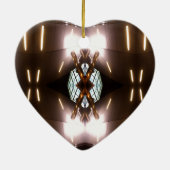 華美なMetallicaの都市未来派のクリスマスのオーナメント セラミックオーナメント (裏面)