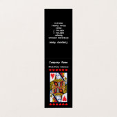 華美のカ遊ードクイーン赤いハートブラック 名刺 (外部フラット)