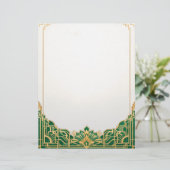 華美アールデコフレーム（白） レターヘッド (スタンド正面)