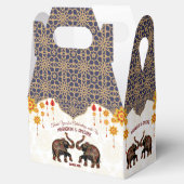 華美インディアンゾウ結婚インディアンパーソナライズされた フェイバーボックス (オープン)