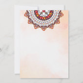 華美インディアン象インディアンオーナメント 招待状 (裏面)