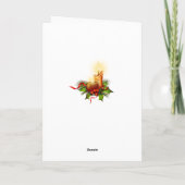 華美エレガントパーソナライズされたクリスマス シーズンカード (裏面)