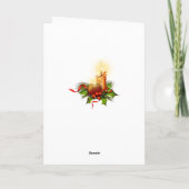 華美エレガントパーソナライズされたクリスマス シーズンカード (裏面)