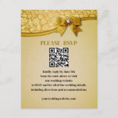 華美エレガントレトロ抽象芸術花離れ類 エンクロージャーカード (正面)