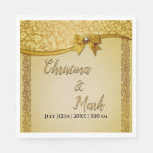 華美エレガントレトロ抽象芸術花離れ類 スタンダードランチョンナプキン (正面)