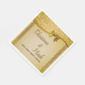 華美エレガントレトロ抽象芸術花離れ類 スタンダードランチョンナプキン (角)