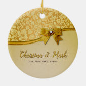 華美エレガントレトロ抽象芸術花離れ類 セラミックオーナメント (裏面)