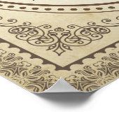 華美オーバル縁どフレ結婚ームの証明書 ポスター (角)