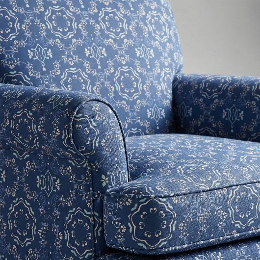 華美クラシックブルー&ホワイト地中海のアズレホ ファブリック