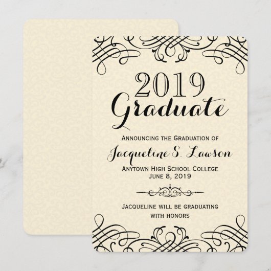 華美クラシック発表 案内状 (正面/裏面)