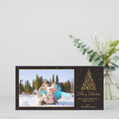 華美クリスマスツリーグリッター シーズンカード (スタンド正面)