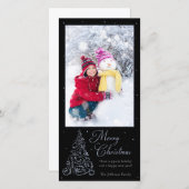 華美クリスマスツリー シーズンカード (正面/裏面)