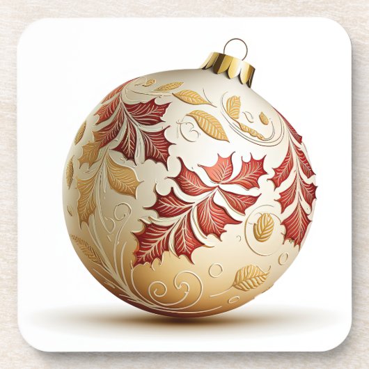 華美クリスマス飾りコースター コースター (正面)