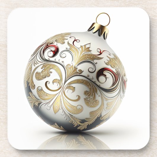 華美クリスマス飾りコースター コースター (正面)