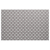 華美スカルと花 – 白 ファブリック (ヤード)