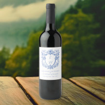 華美ダスティブルークレストモノグラム結婚ズ