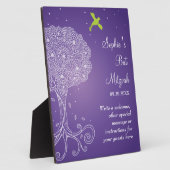 華美ツリー・オブ・ライフ・パープルバルミツワー フォトプラーク (側面)