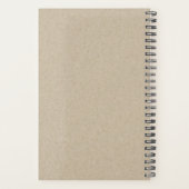 華美ティール（緑がかった色）海軍古典フローラピーコック型 プランナー手帳 (裏面)