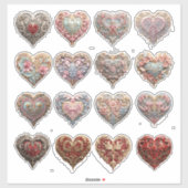 華美ハート シール (シート)
