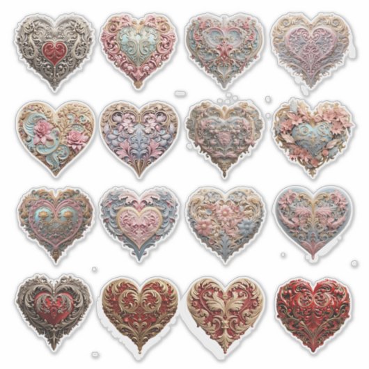 華美ハート シール (正面)