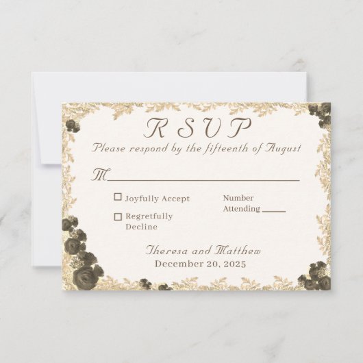 華美バラカトリック回答カード 出欠カード (正面)