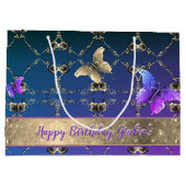 華美バラ&蝶抱き枕 ラージペーパーバッグ (裏面)