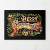 華美ビクトリアンフローラ 三つ折りクリスマスカード (カバー)