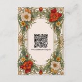 華美ビクトリアン縁どの結婚花 エンクロージャーカード (裏面)