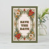 華美ビクトリアン縁どの結婚花 セーブザデート (スタンド正面)