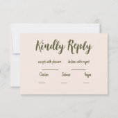 華美ビクトリアン縁どの結婚花 出欠カード (裏面)