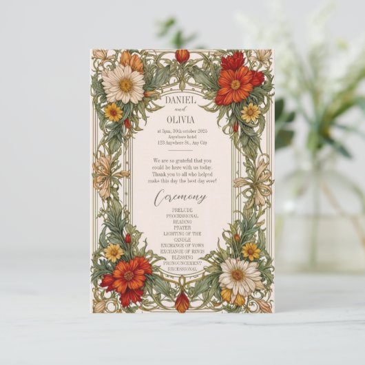 華美ビクトリアン縁どWildflower Program (スタンド正面)