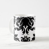 華美フォーマル白黒 コーヒーマグカップ (正面左)