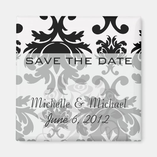 華美フォーマル白黒 マグネット (正面)