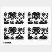 華美フォーマル白黒 長方形シール (シート)