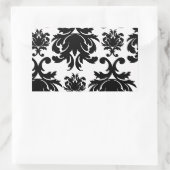 華美フォーマル白黒 長方形シール (バッグ)