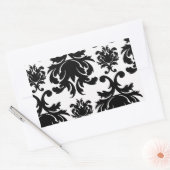 華美フォーマル白黒 長方形シール (封筒)