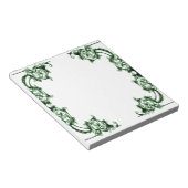 華美フローラの渦巻きメモ ノートパッド (アングル)