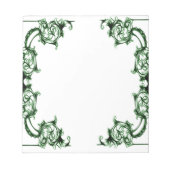 華美フローラの渦巻きメモ ノートパッド (正面)